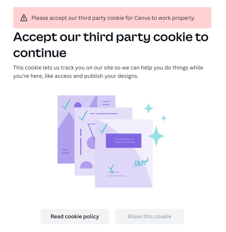 why is my canva domain not working